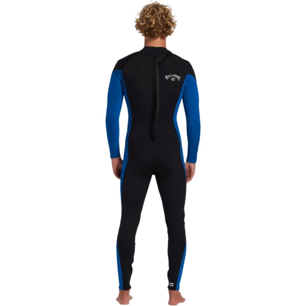 2025 Billabong Mens Foil 4/3mm Back Zip Wetsuit ABYW100235 - Mid blue